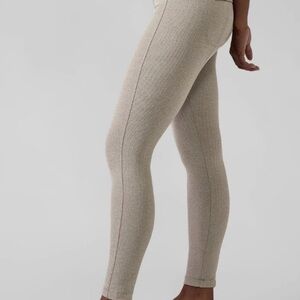 Athleta Delancey Leggings in Khaki Herringbone M
